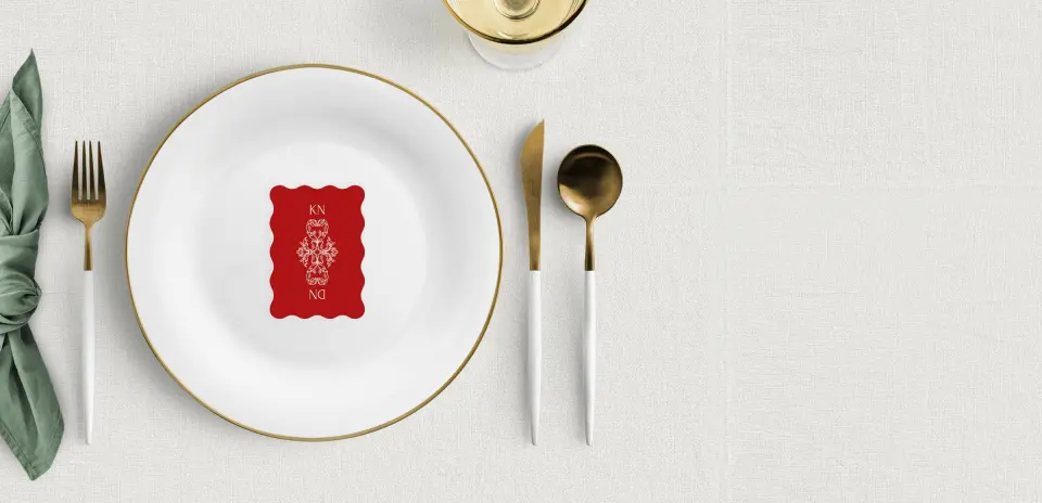 Wavy Place Cards