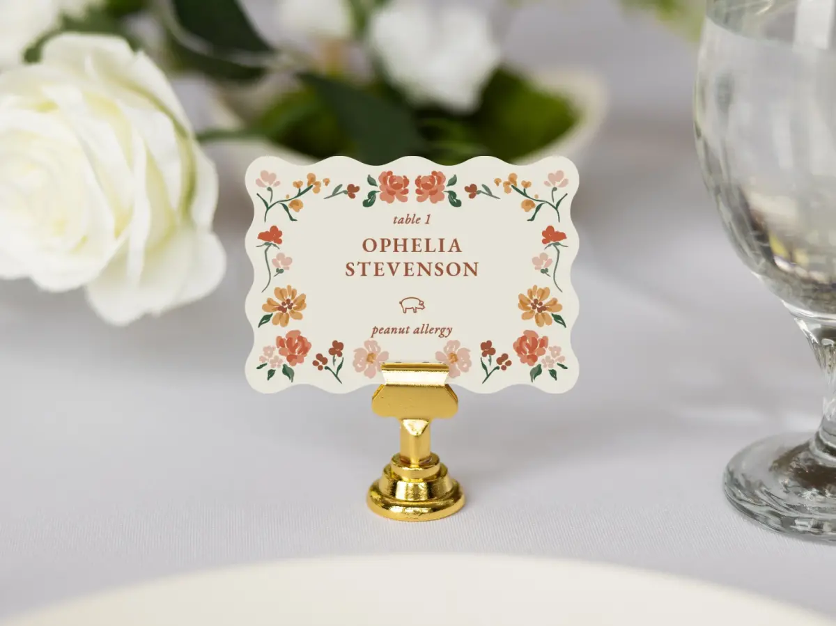 Wavy Place Cards