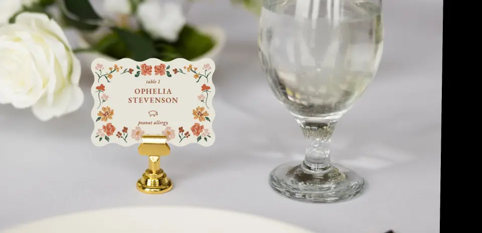 Wavy Place Cards