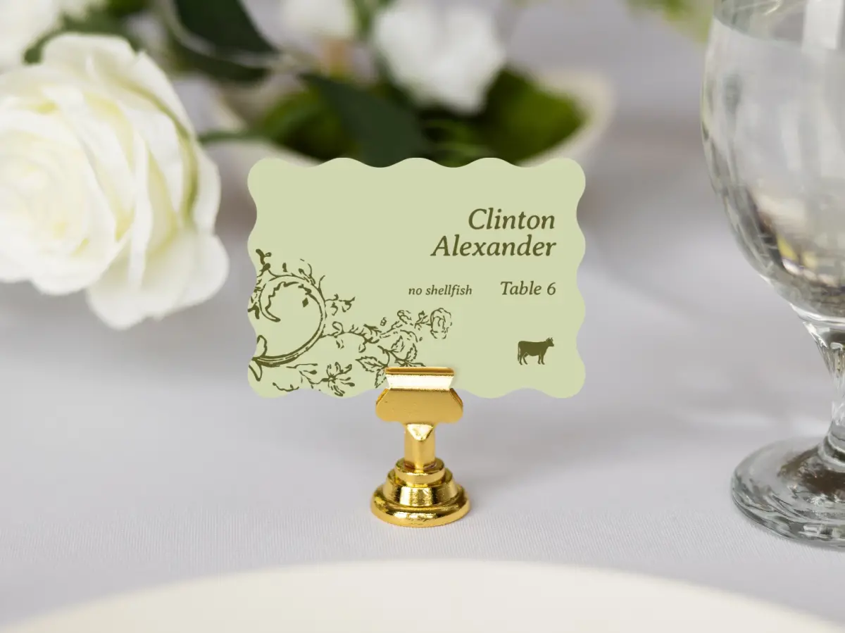 Wavy Place Cards
