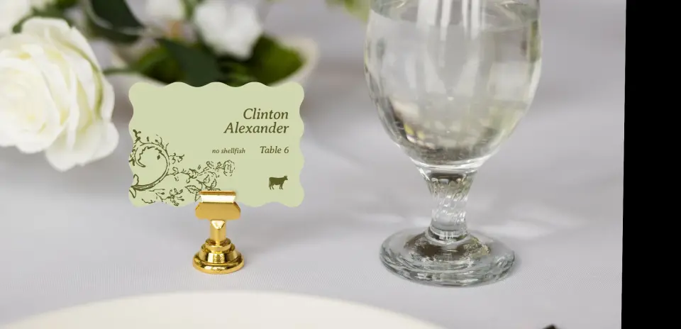 Wavy Place Cards