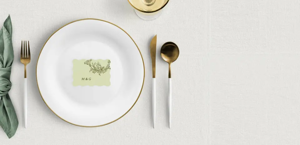 Wavy Place Cards