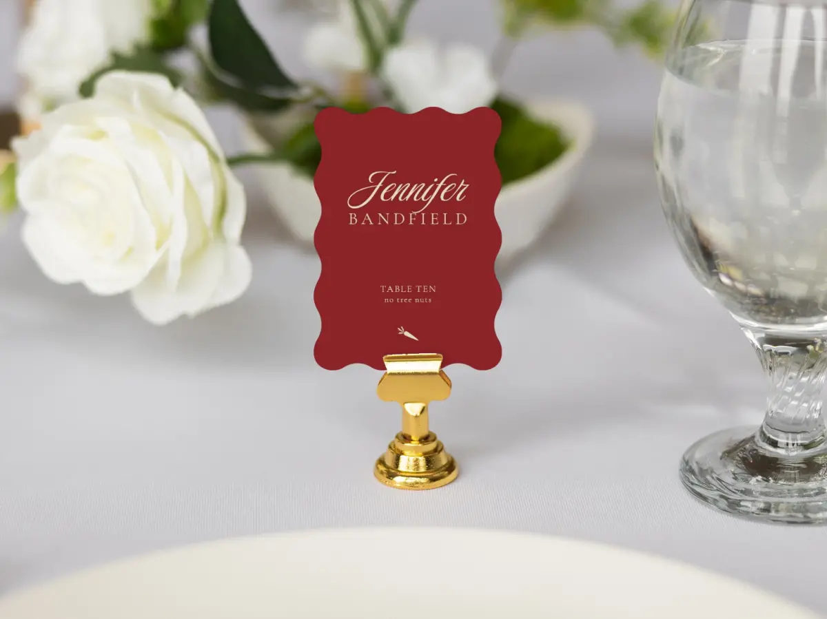 Wavy Place Cards