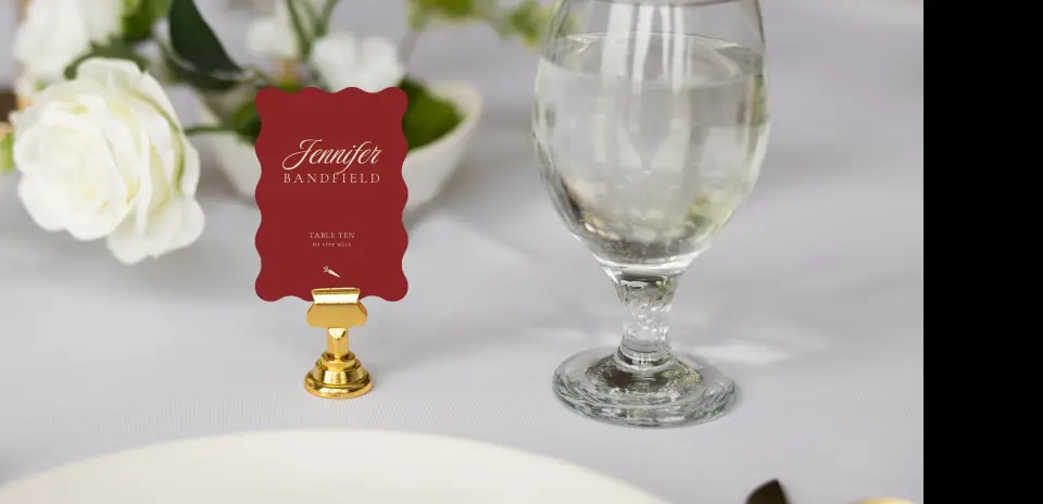 Wavy Place Cards