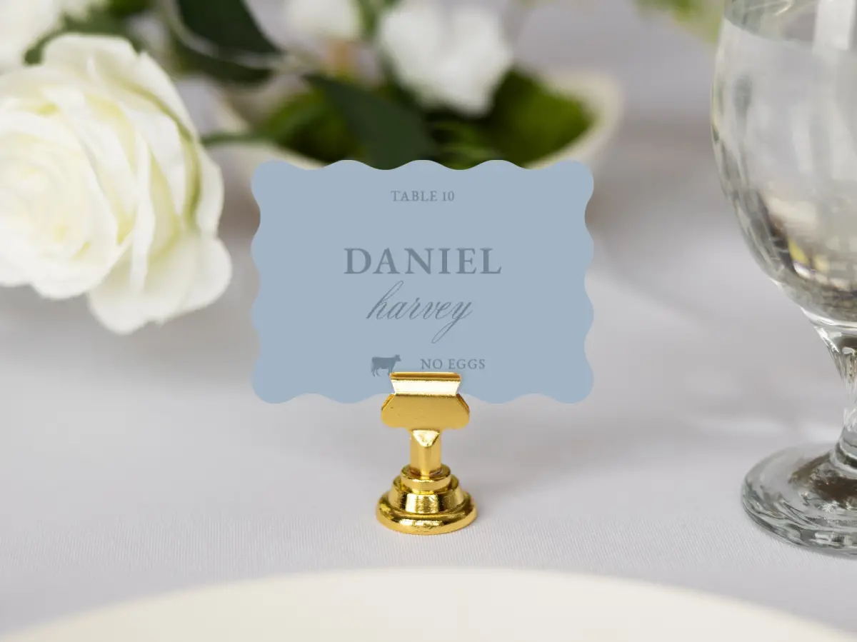 Wavy Place Cards