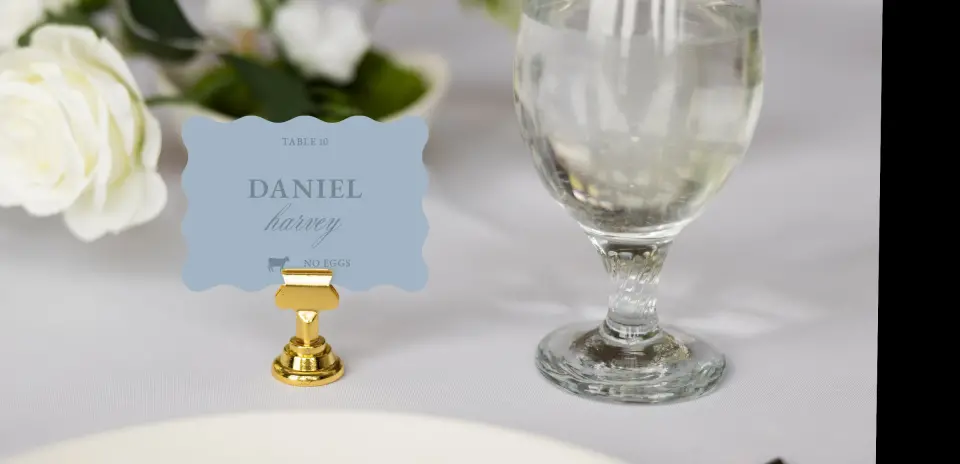 Wavy Place Cards