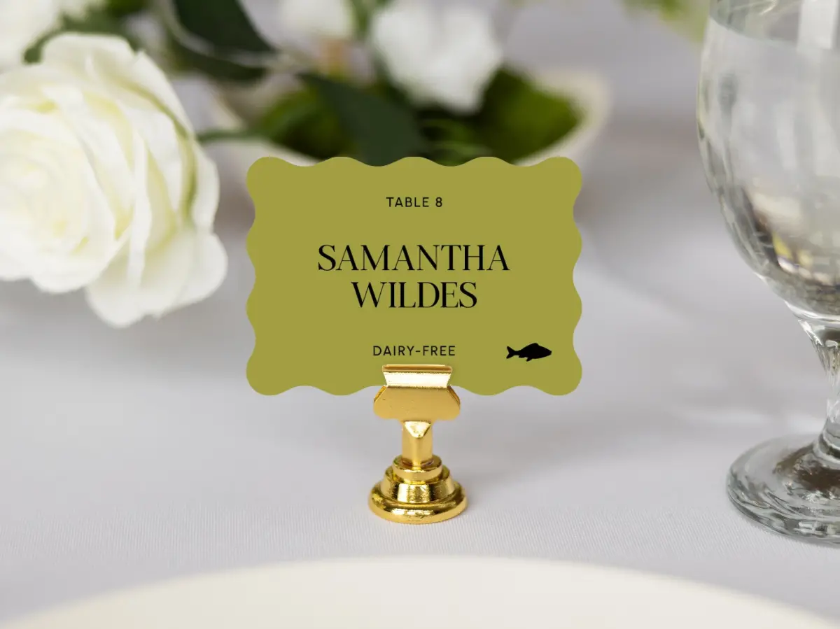 Wavy Place Cards