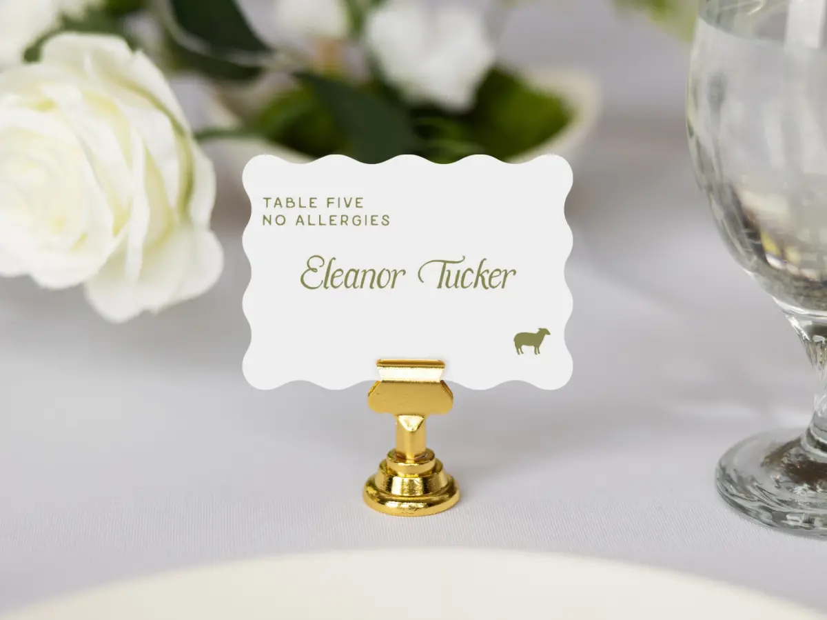 Wavy Place Cards