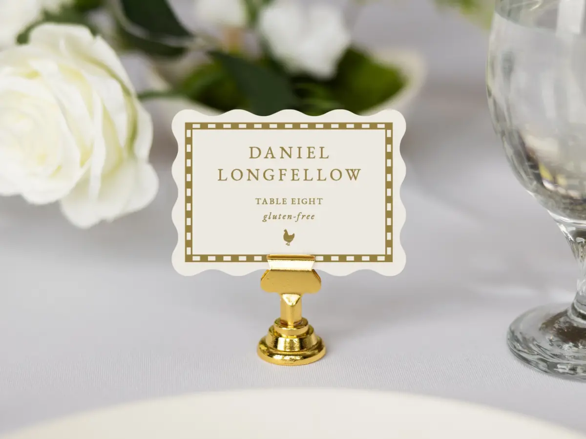 Wavy Place Cards