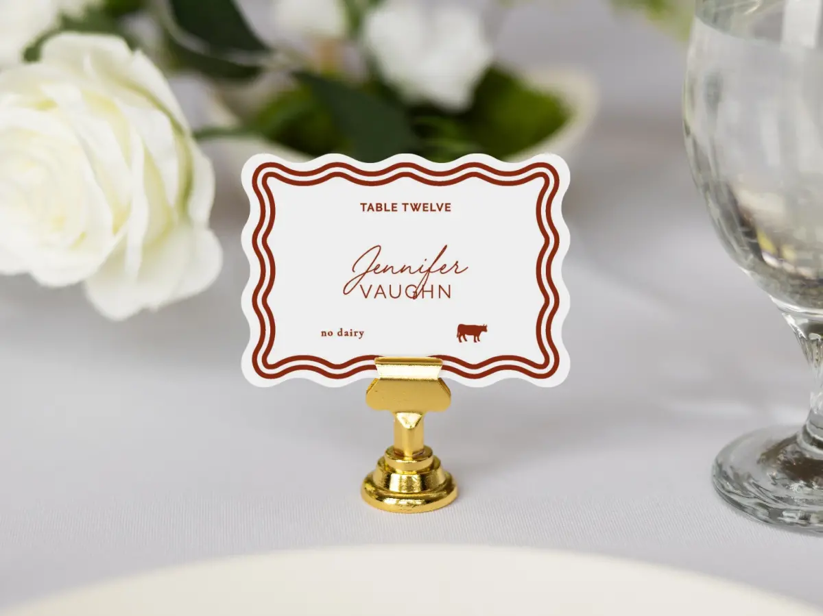 Wavy Place Cards