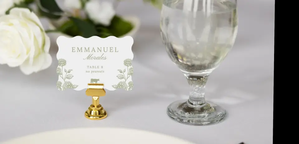 Wavy Place Cards