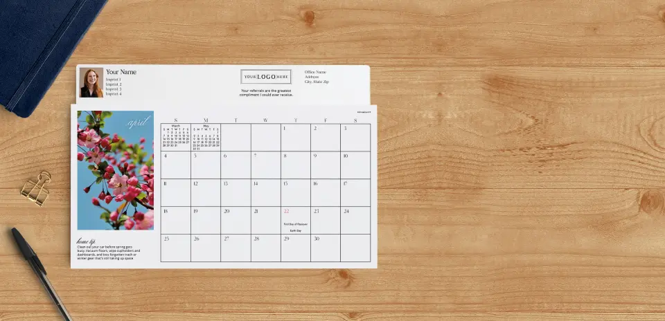 Calendar Planner April Page