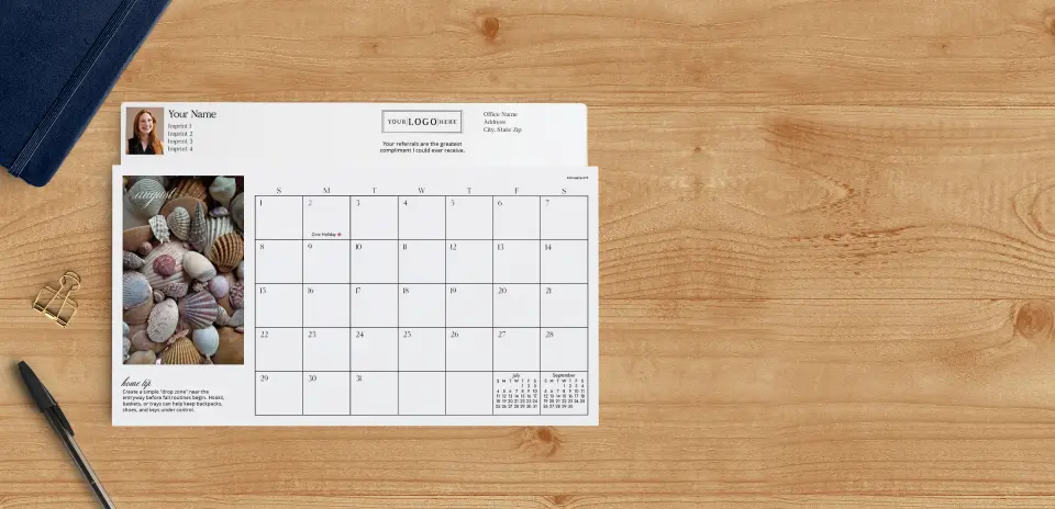 Calendar Planner August Page