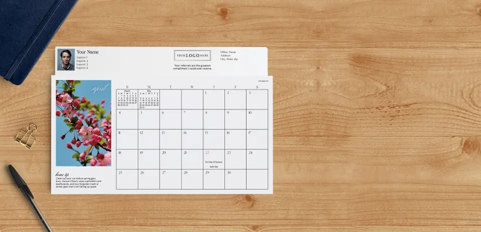 Calendar Planner April Page