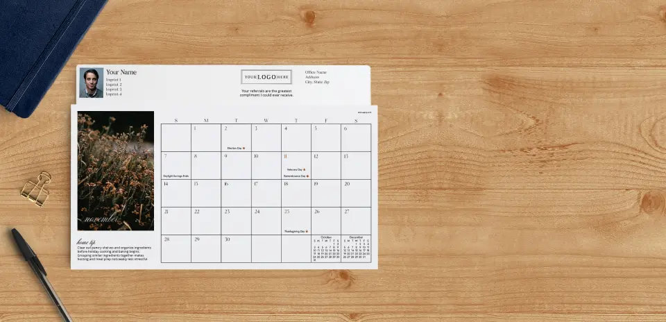 Calendar Planner November Page