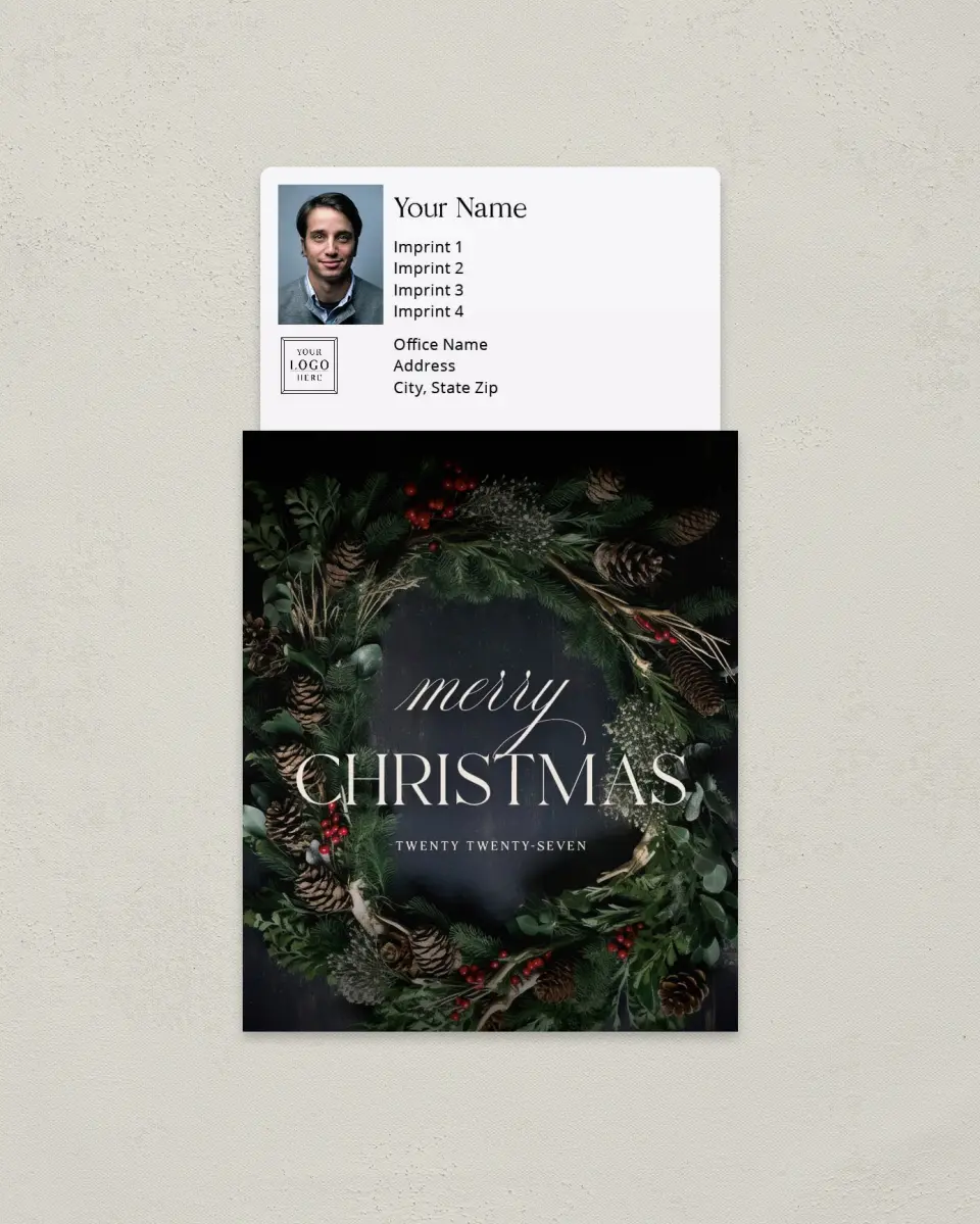 This is a 3½" x 6¼" Tear-Off Calendar Magnet called Merry Christmas printed in full color