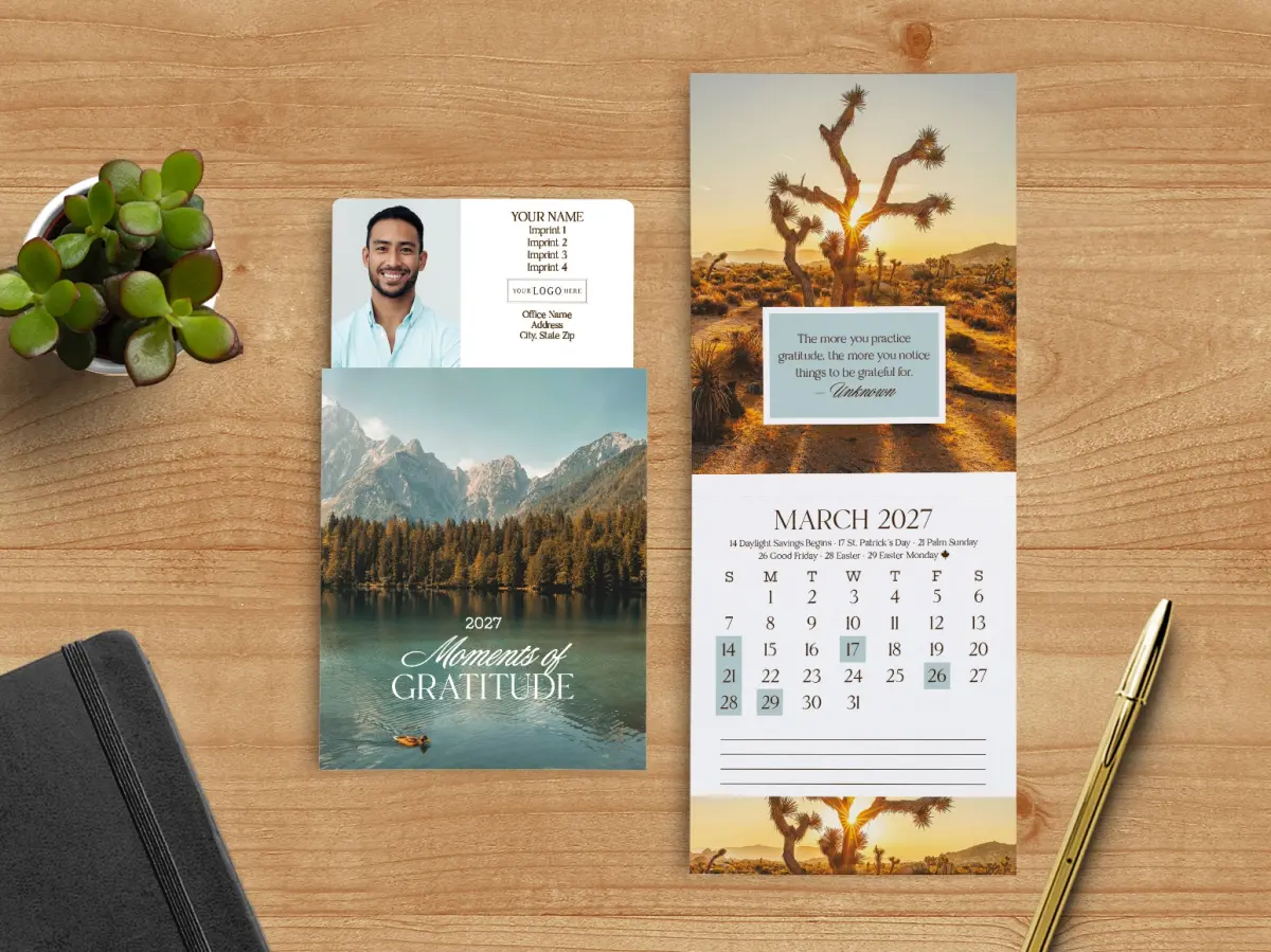 Tear-Off Calendar with Envelope