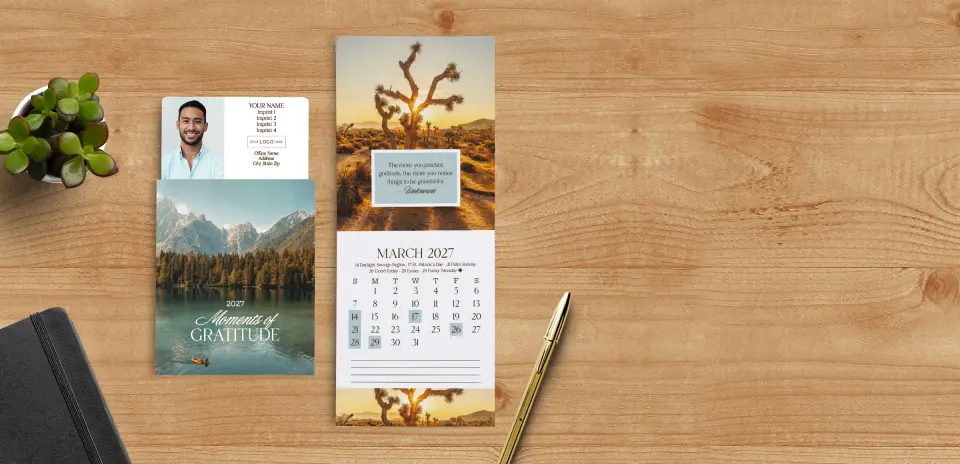 Tear-Off Calendar with Envelope