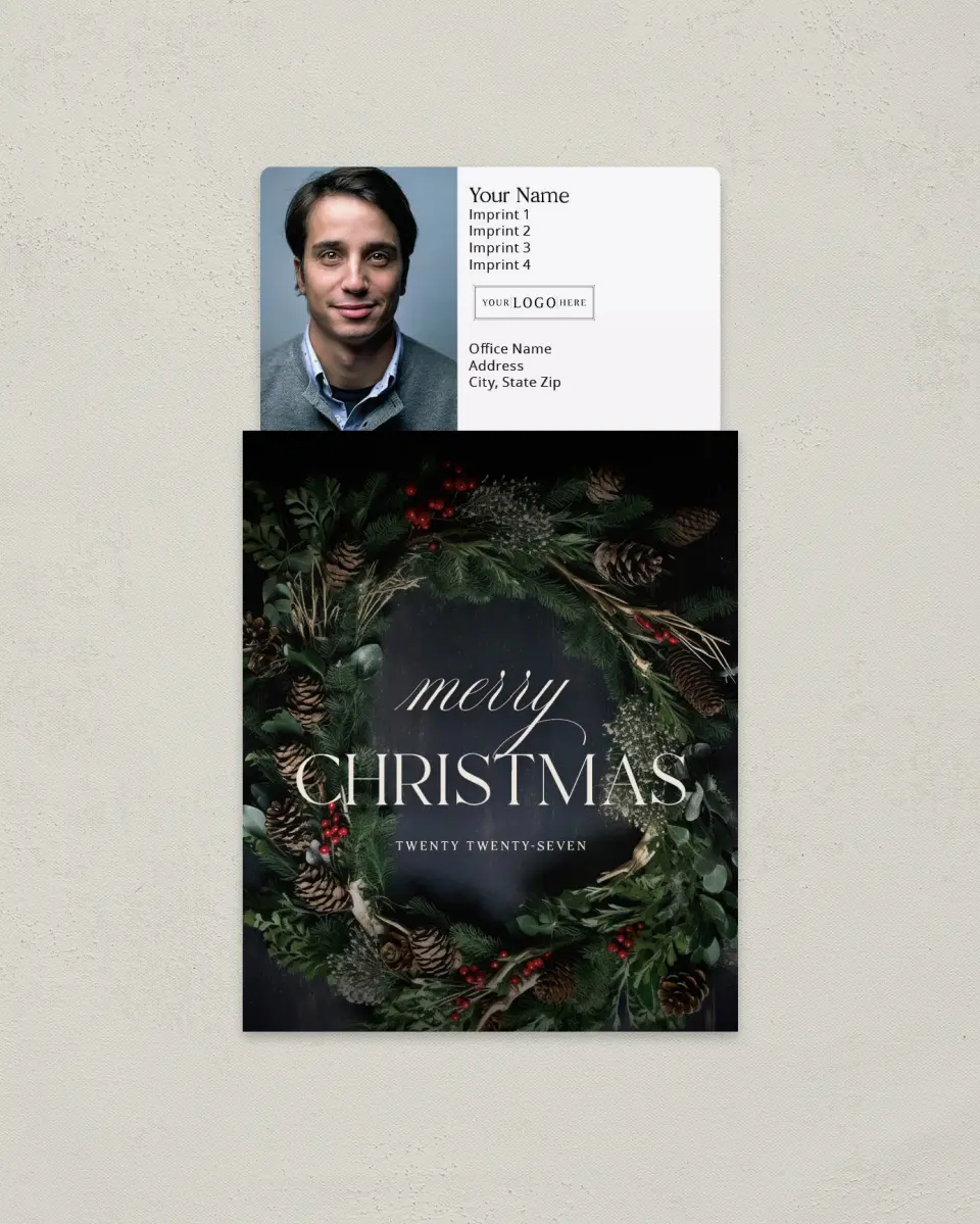 This is a 3½" x 6¼" Tear-Off Calendar Magnet called Merry Christmas printed in full color