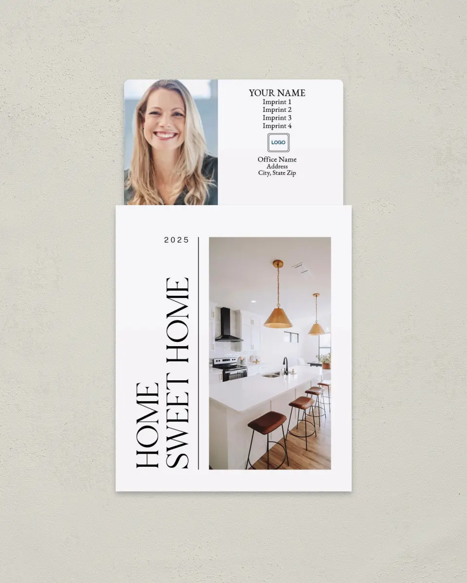 This is a 3½" x 6¼" Tear-Off Calendar Magnet called Home Sweet Home printed in full color