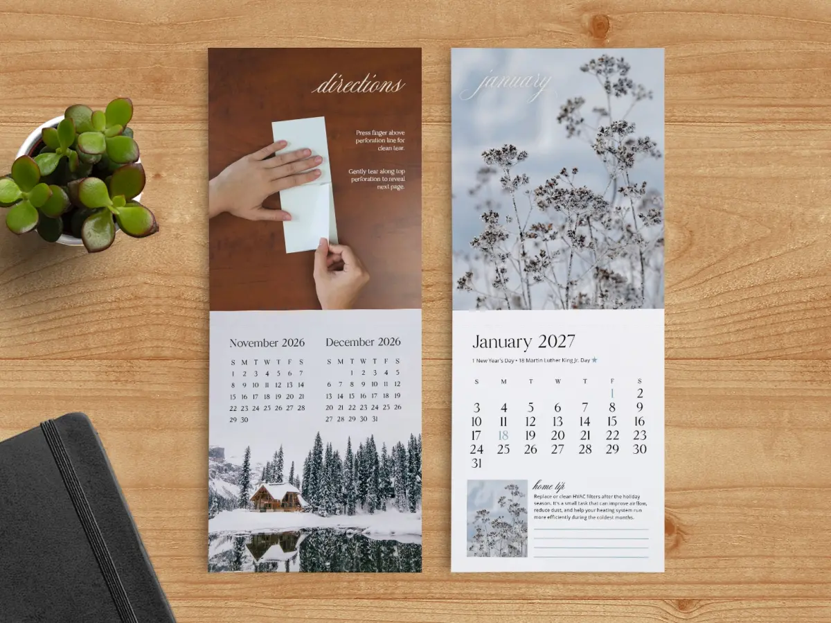 Tear-Off Calendar Bonus & January Pages