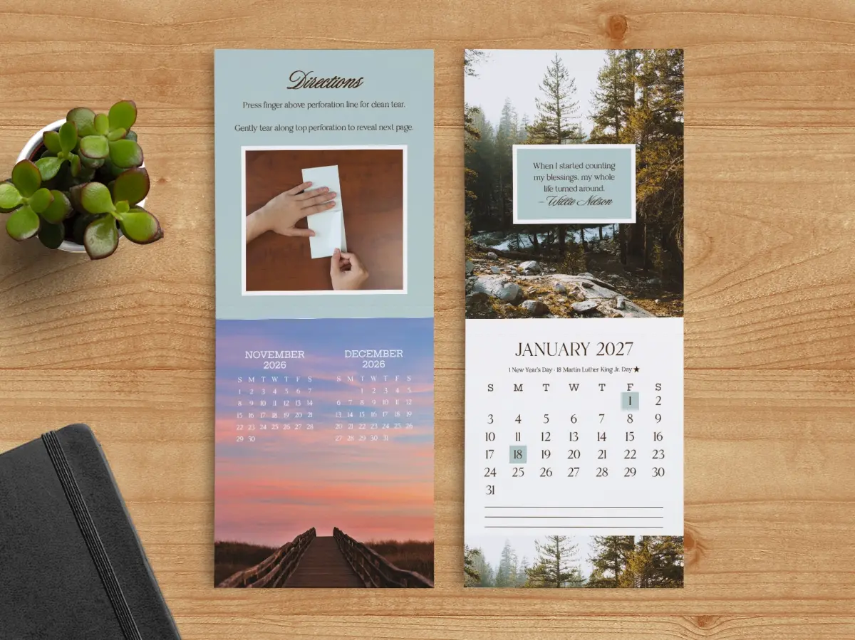 Tear-Off Calendar Bonus & January Pages