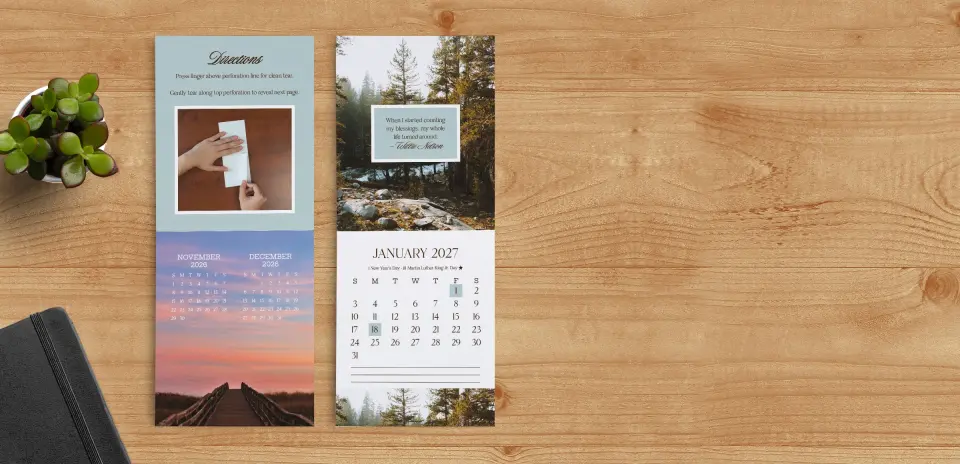 Tear-Off Calendar Bonus & January Pages