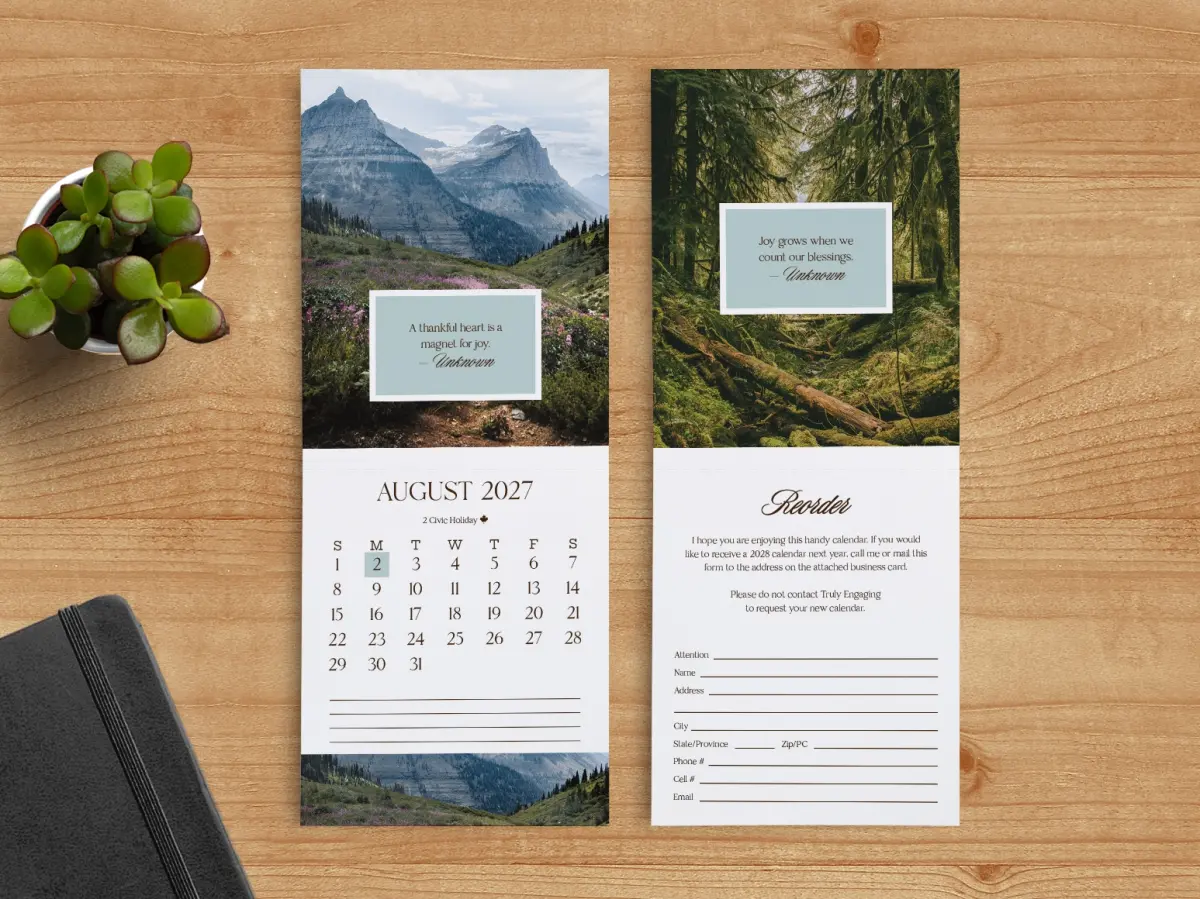 Tear-Off Calendar August & Reorder Pages