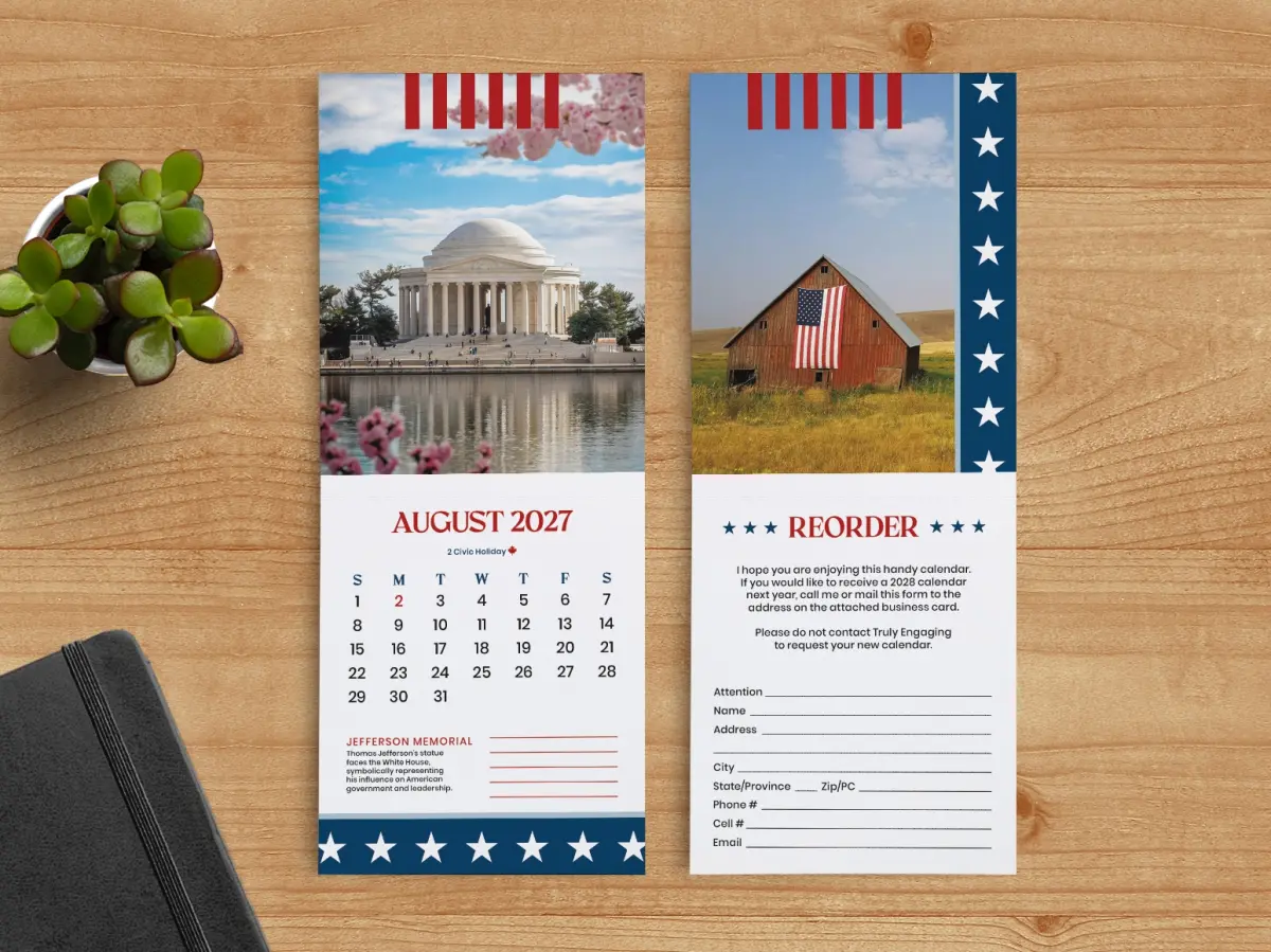 Tear-Off Calendar August & Reorder Pages