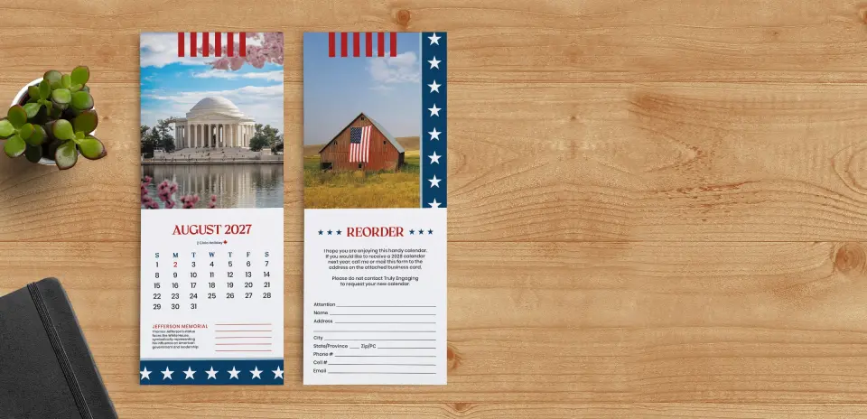 Tear-Off Calendar August & Reorder Pages