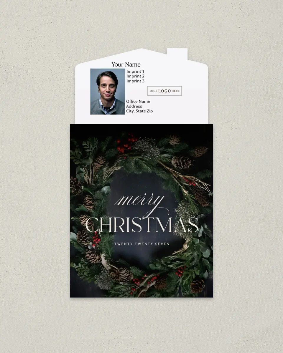 This is a 3½" x 6¼" Tear-Off Calendar Magnet called Merry Christmas printed in full color