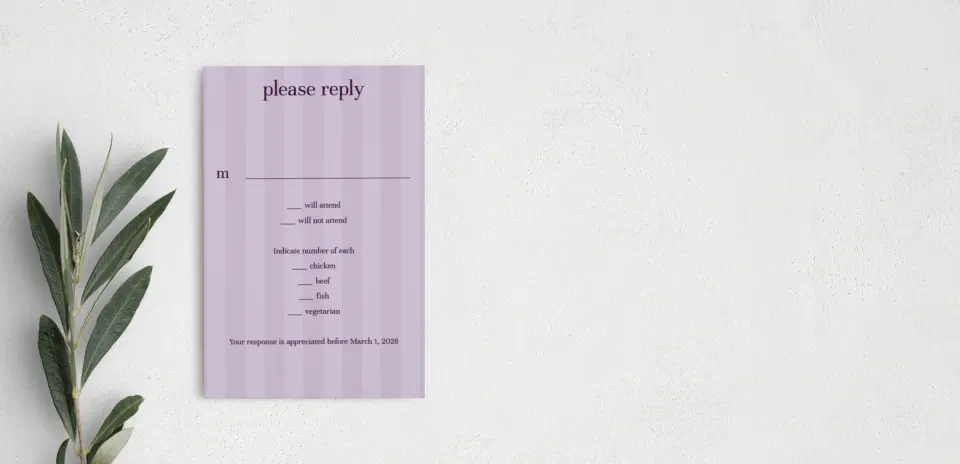 Step RSVP Postcards