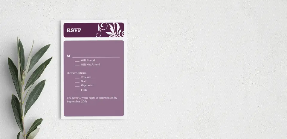 Step RSVP Postcards