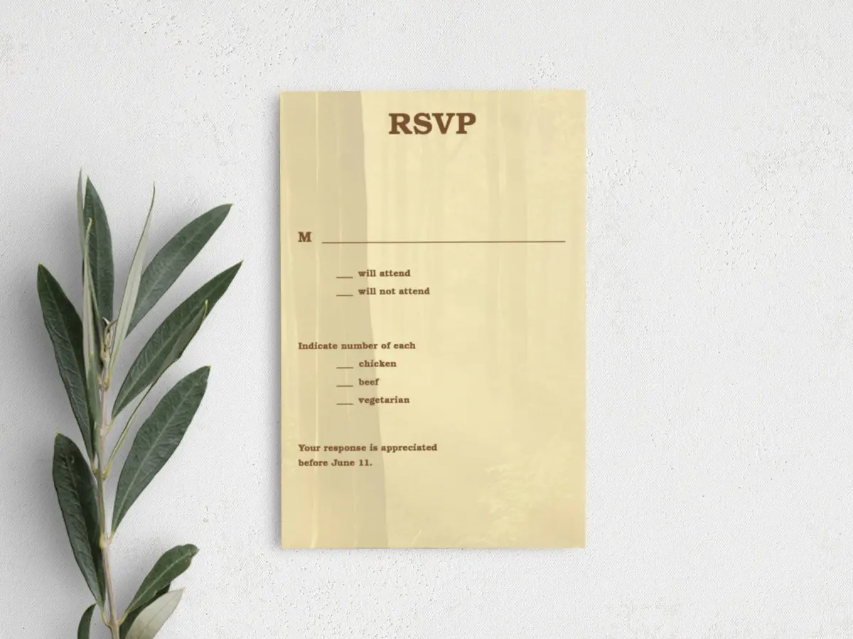 Step RSVP Postcards