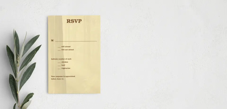 Step RSVP Postcards