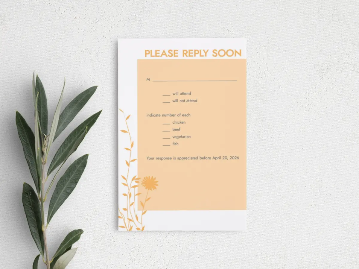Step RSVP Postcards