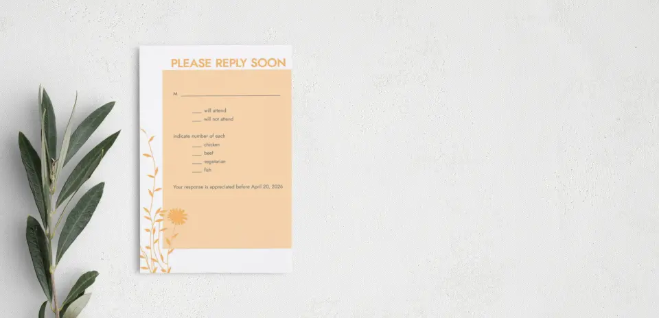 Step RSVP Postcards