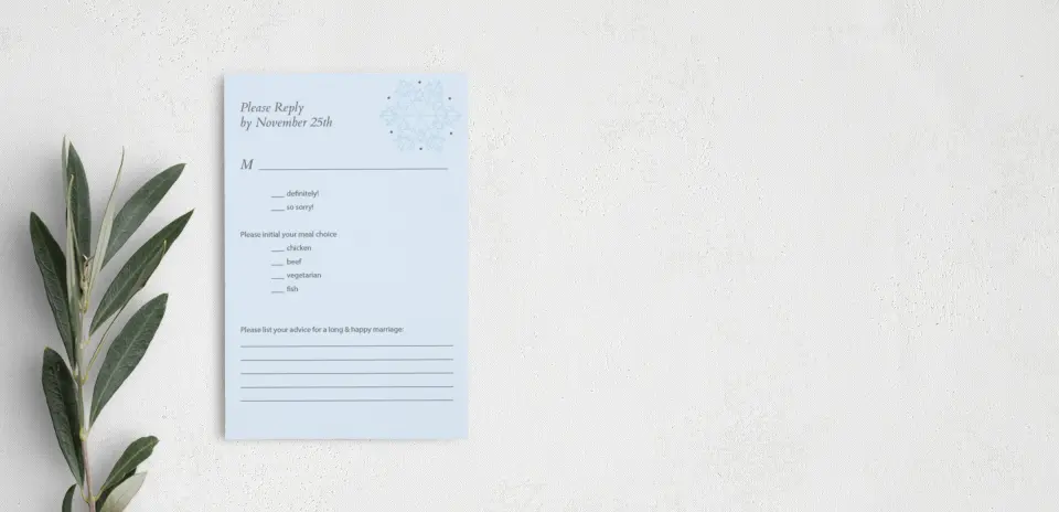 Step RSVP Postcards