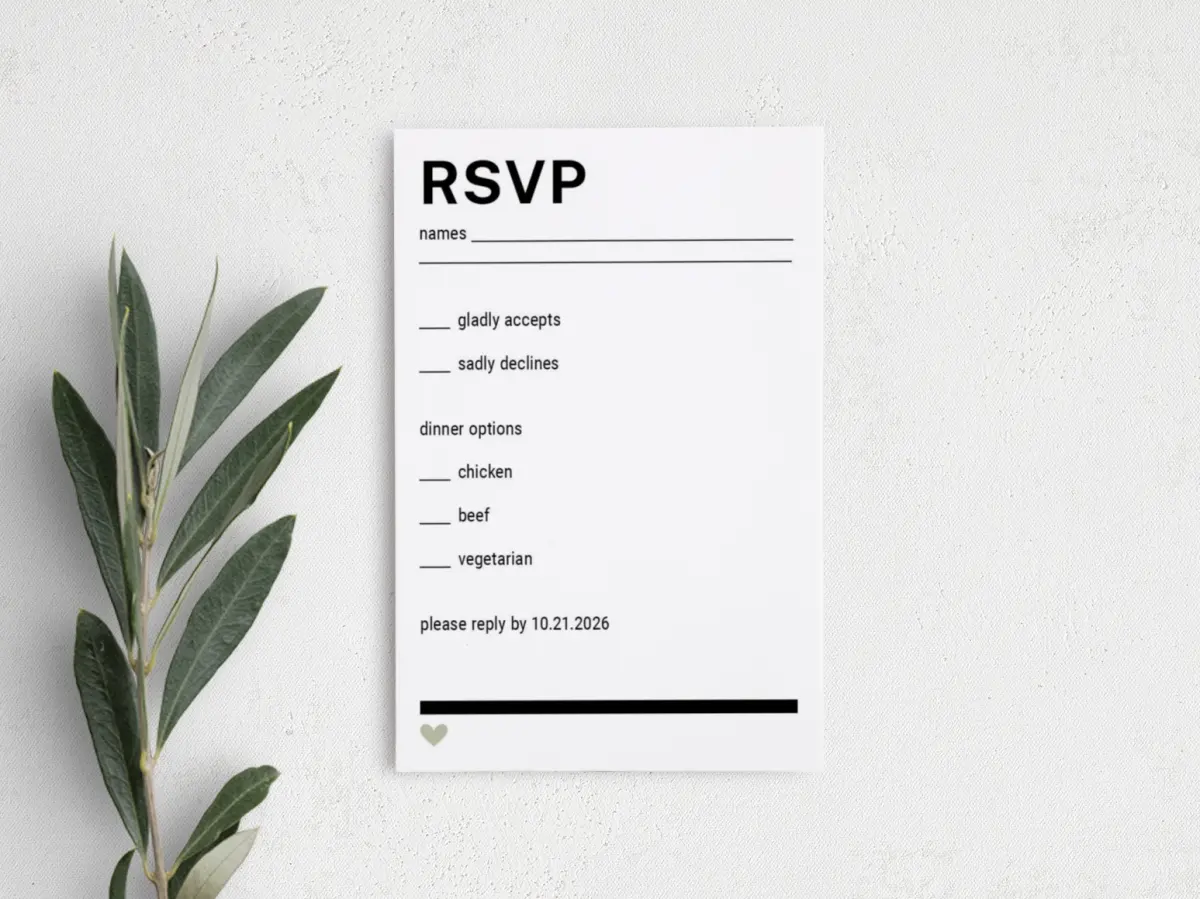 Step RSVP Postcards