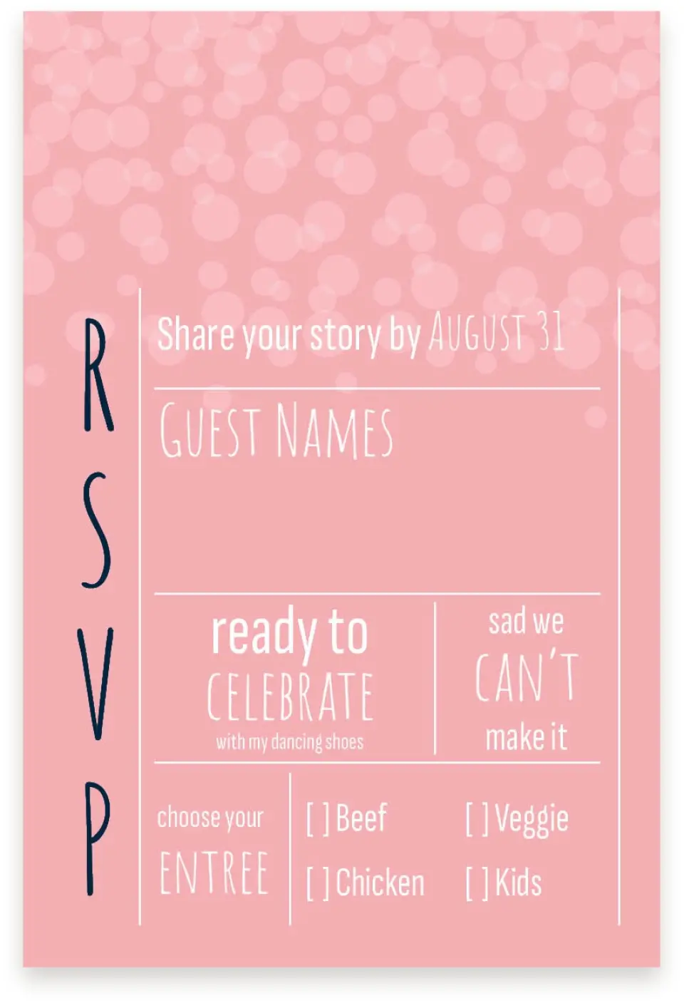 This is a  4" x 6" RSVP Postcards (Pocket Invitation) called Rooftop Party printed in full color with Silver foil on Luxe Satin (coated) paper