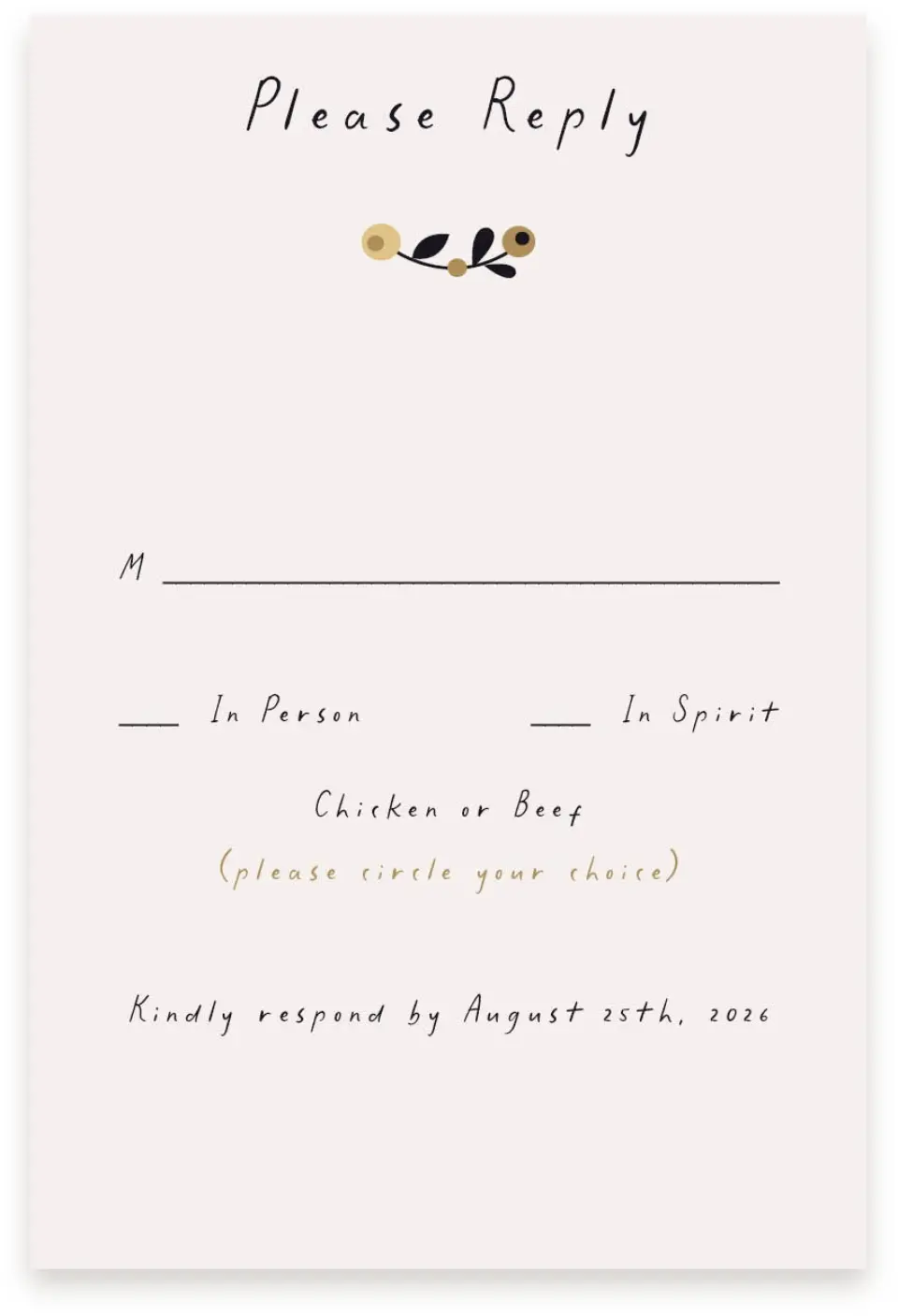 This is a  4" x 6" RSVP Postcards (Pocket Invitation) called An Autumn Affair printed in full color on Premium Smooth paper