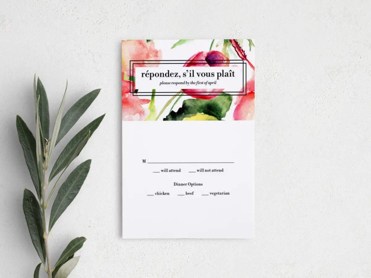 Step RSVP Postcards