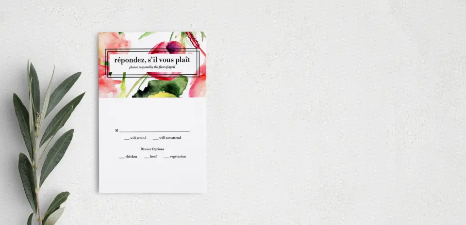 Step RSVP Postcards