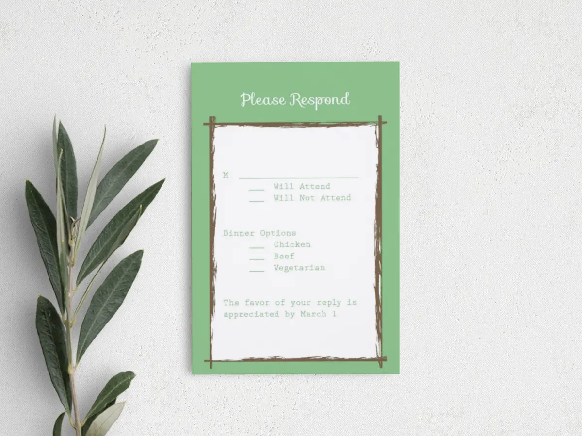 Step RSVP Postcards