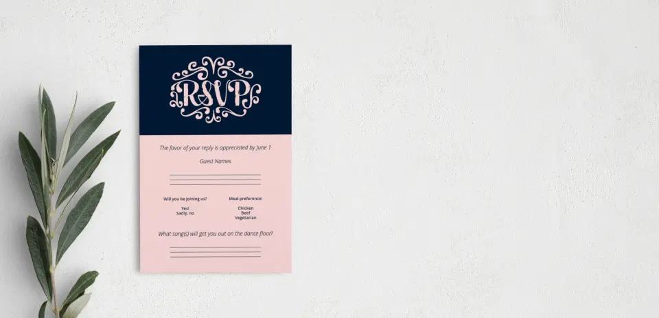 Step RSVP Postcards