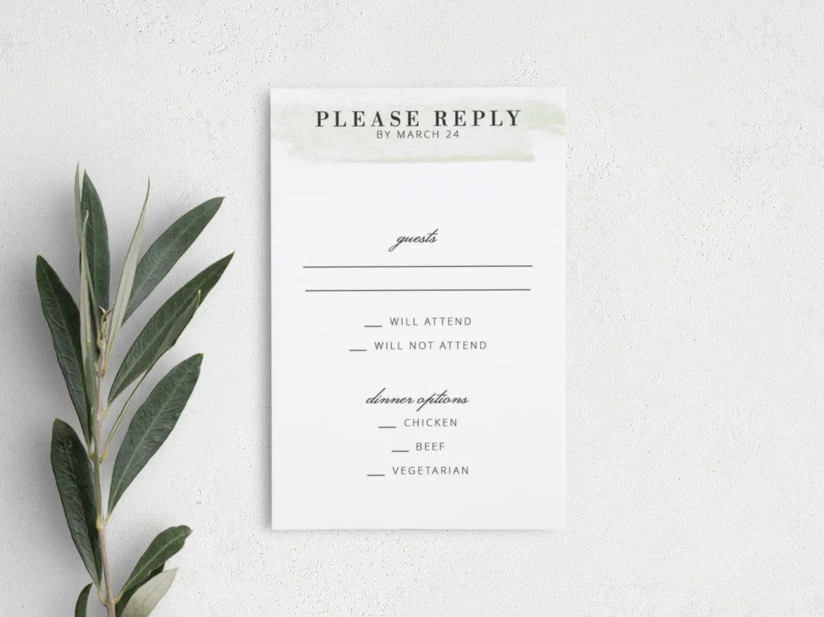 Step RSVP Postcards