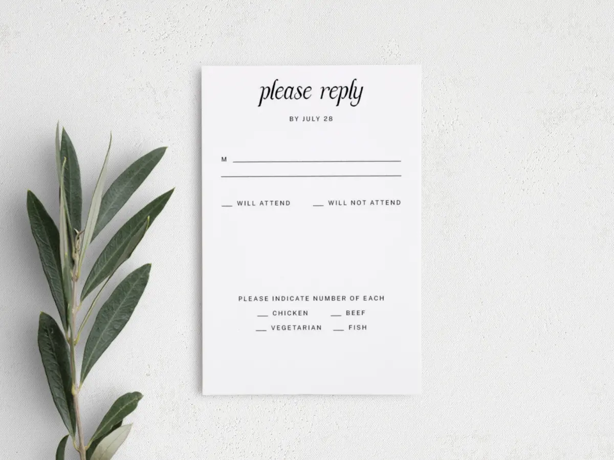 Step RSVP Postcards