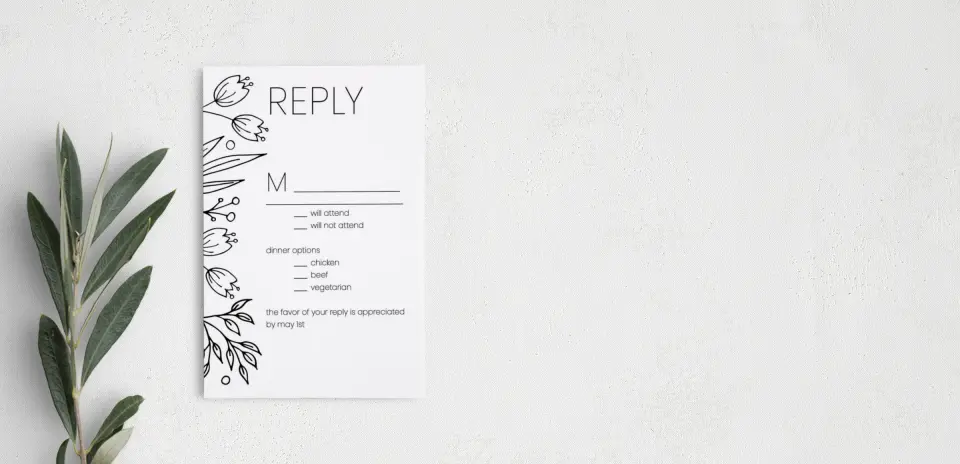 Step RSVP Postcards