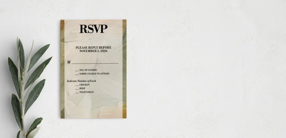 Step RSVP Postcards