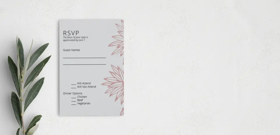 Step RSVP Postcards
